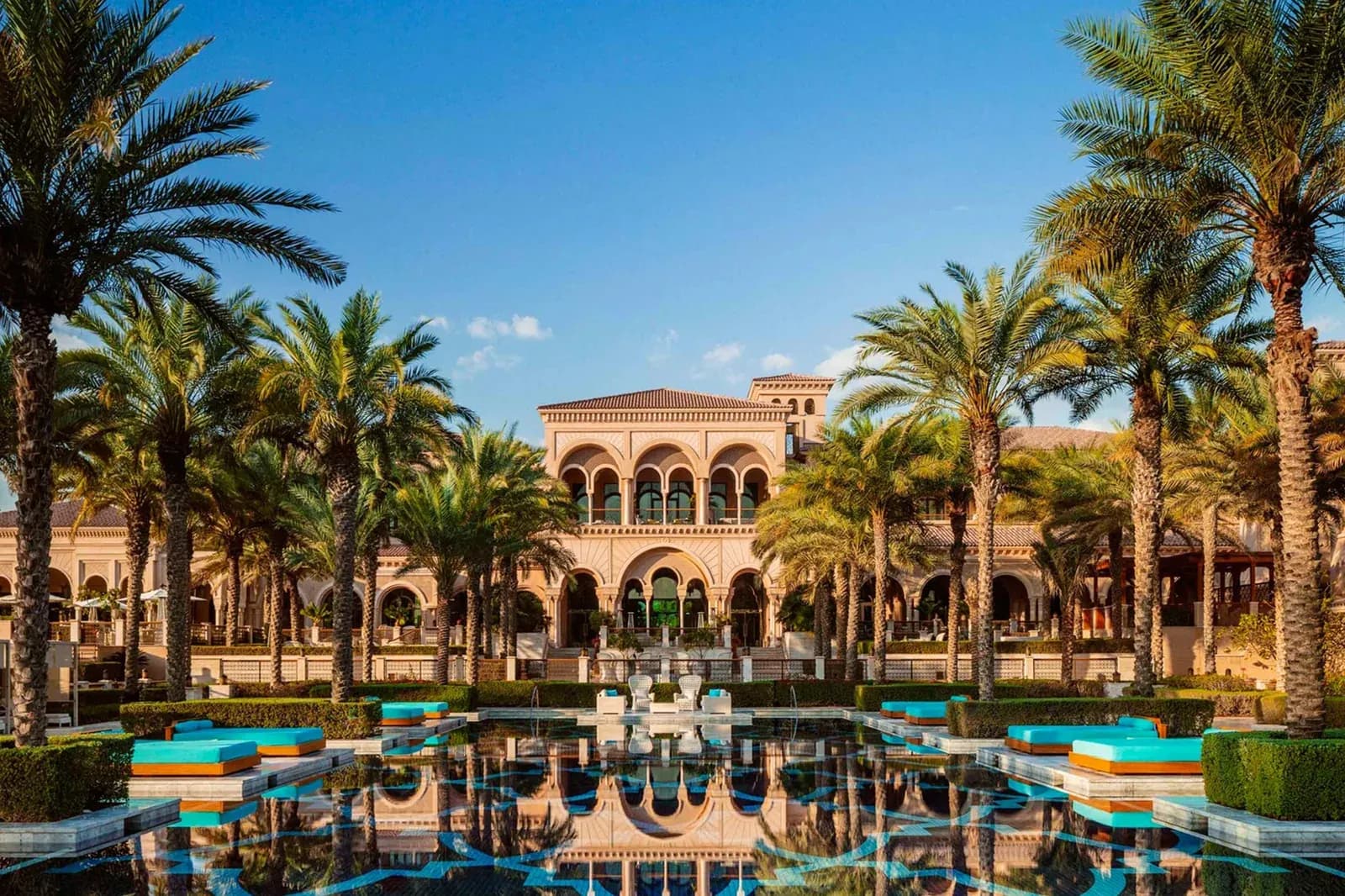 Die Anlage des One&Only The Palm am westlichen Bogen der Palm Jumeirah