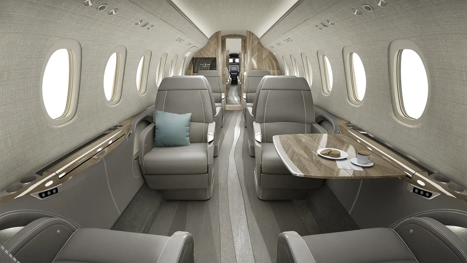 Kabine der Cessna Citation Longitude